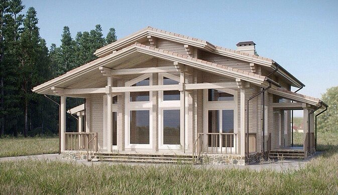 Maison en bois projet "Borisovski"