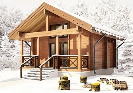 Chalet en bois projet "Eulenspiegel" Maison en bois projet "Eulenspiegel", сonstruction clé sur porte