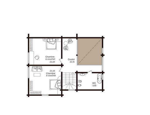 Plan premiere étage projet "199-Alpin"